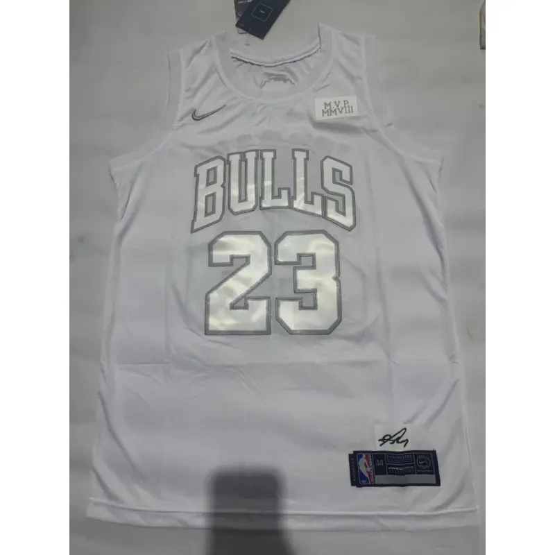 Camiseta Michael Jordan #23 Chicago Bulls Blanco