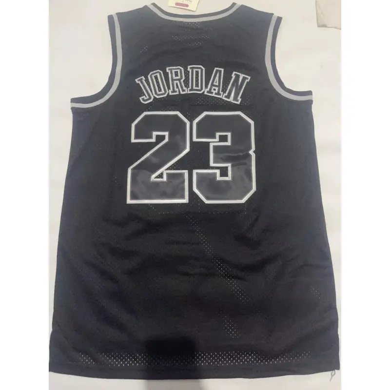 Camiseta Michael Jordan #23 Chicago Bulls Negro Retro Camiseta Michael Jordan #23 Chicago Bulls Negro Retro