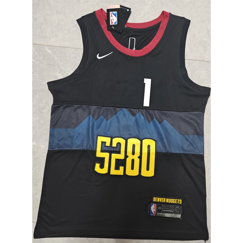 Camiseta Michael Porter Jr. #1 Denver Nuggets 2024 City Edition Negro