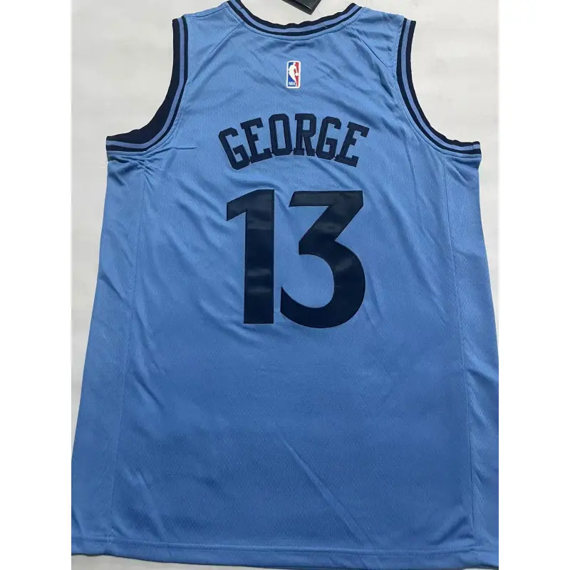 Camiseta Paul George #13 Los Angeles Clippers 2025 Azul City Edition Camiseta Paul George #13 Los Angeles Clippers 2025 Azul City Edition