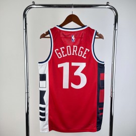 Camiseta Paul George #13 Los Angeles Clippers 2025 Statement Edition Rojo Camiseta Paul George #13 Los Angeles Clippers 2025 Statement Edition Rojo