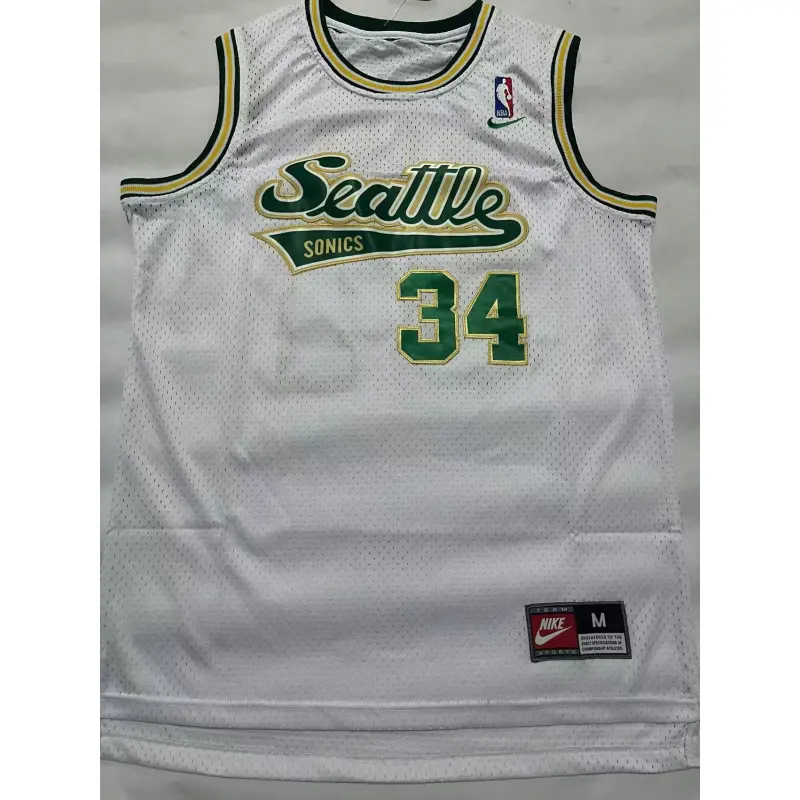 Camiseta Ray Allen #34 Seattle Super Sonics Blanco Camiseta Ray Allen #34 Seattle Super Sonics Blanco