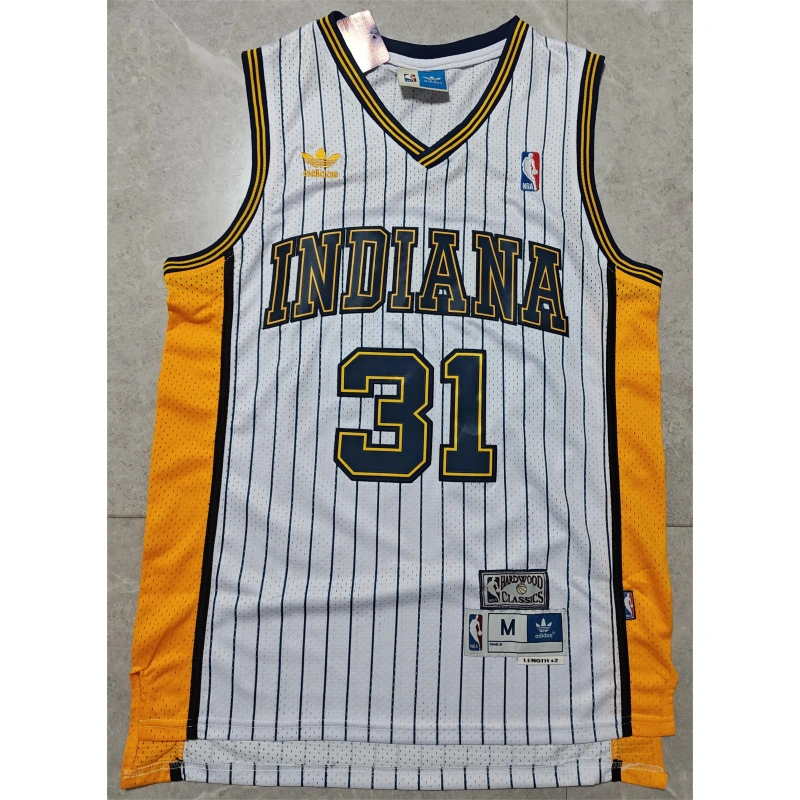 Camiseta Reggie Miller #31 Indiana Pacers Retro Blanco
