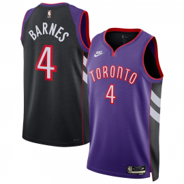 Camiseta Scottie Barnes #4 Toronto Raptors 2025 Púrpura