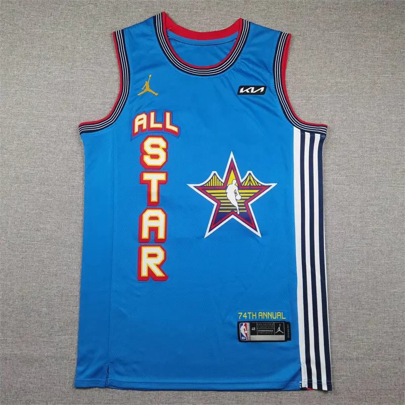 Camiseta Stephen Curry #30 All-Star 2025 Azul Claro Camiseta Stephen Curry #30 All-Star 2025 Azul Claro