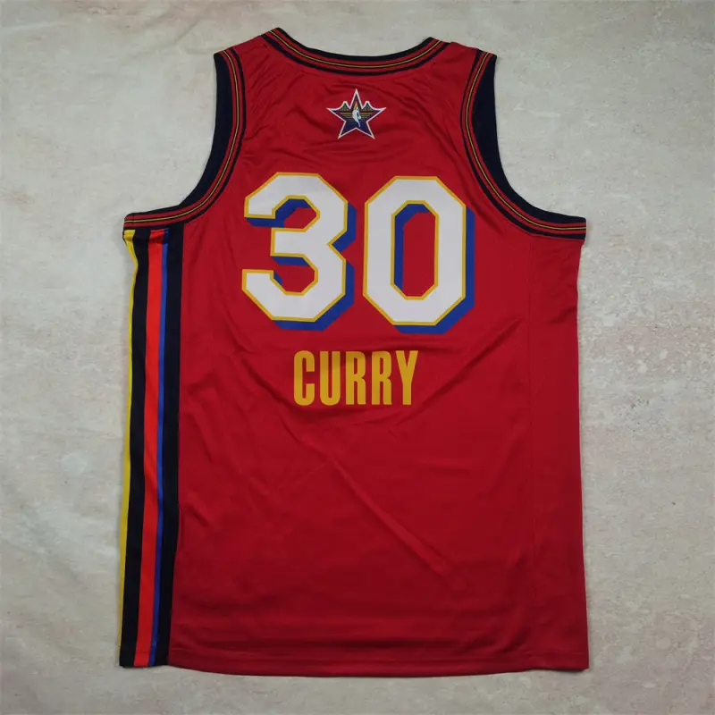Camiseta Stephen Curry #30 All-Star 2025 Rojo Camiseta Stephen Curry #30 All-Star 2025 Rojo