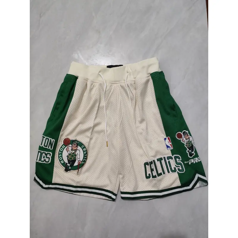 Pantalón Corto De Bolsillo Boston Celtics Beige