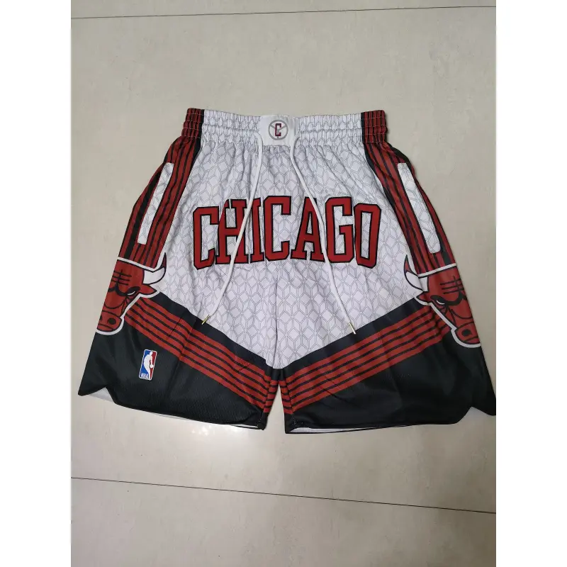 Pantalón Corto De Bolsillo Chicago Bulls 2023 Blanco City Edition
