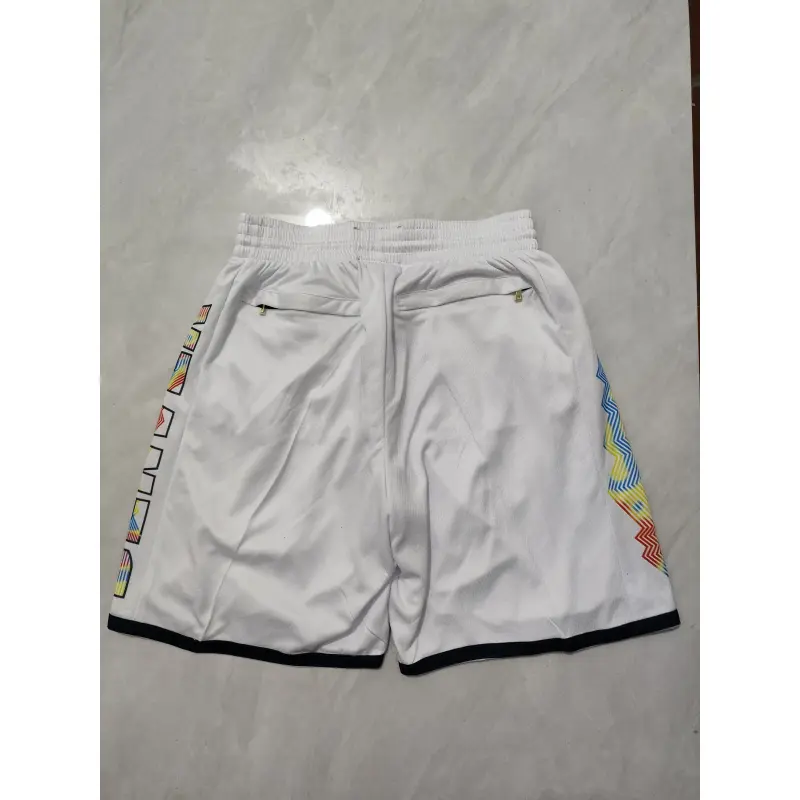 Pantalón Corto De Bolsillo Denver Nuggets 2025 Blanco City Edition Pantalón Corto De Bolsillo Denver Nuggets 2025 Blanco City Edition