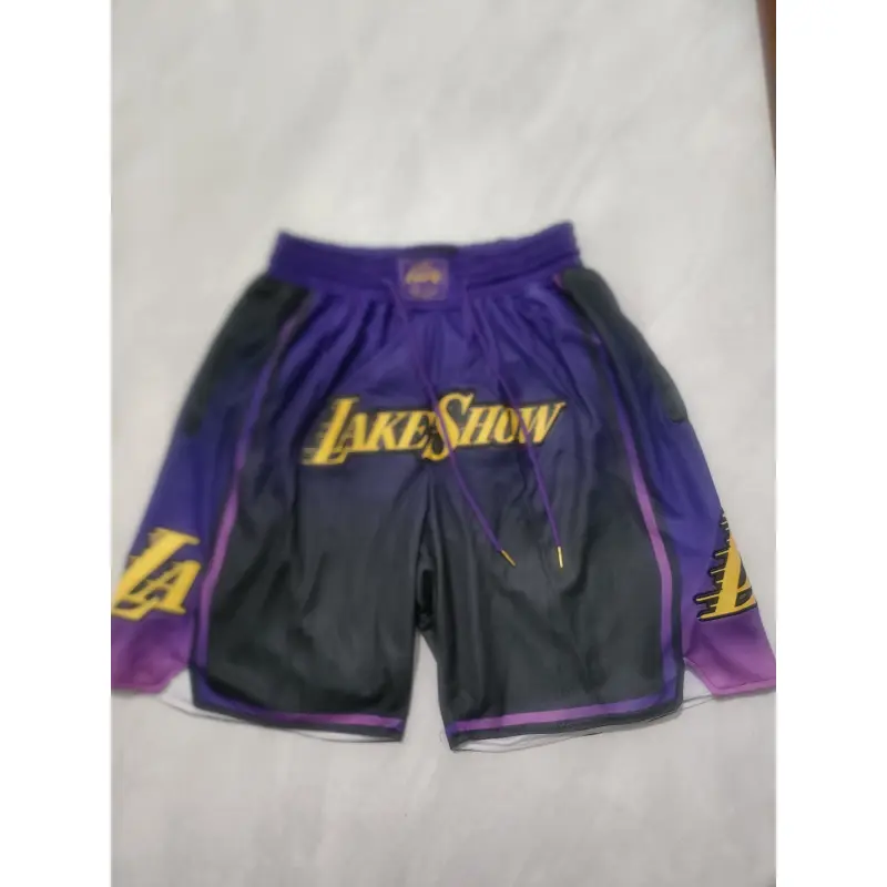 Pantalón Corto De Bolsillo Los Angeles Lakers 2025 Púrpura City Edition
