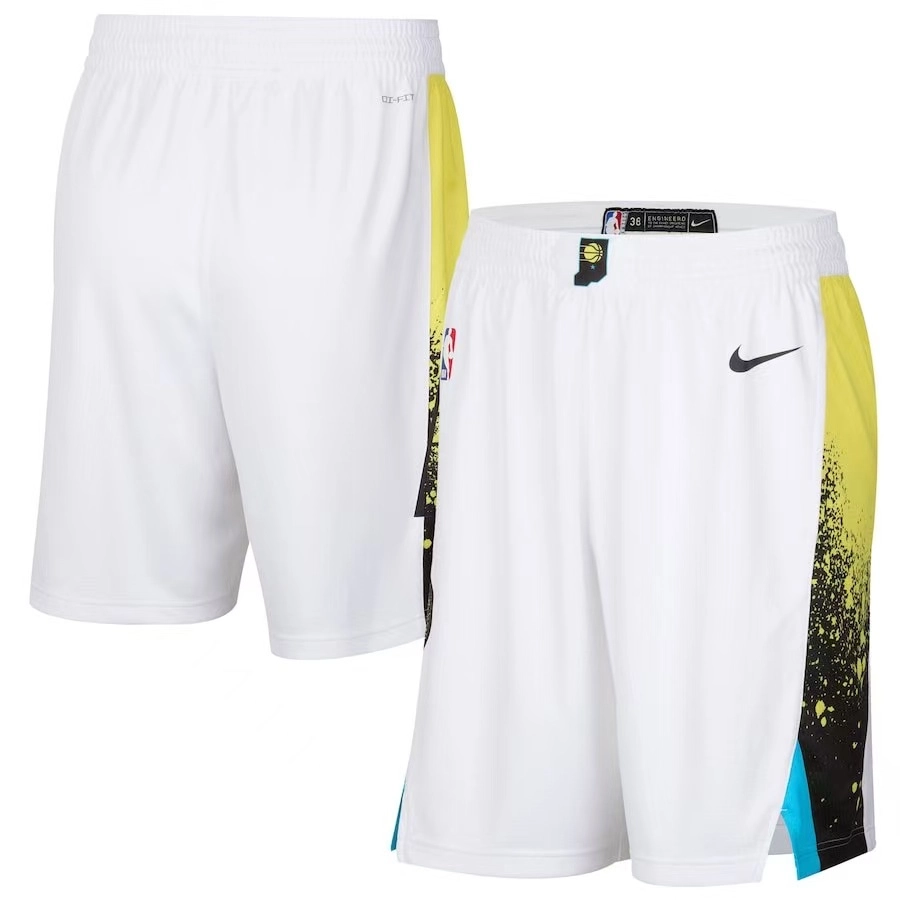 Pantalon Corto Indiana Pacers 2025 City Edition Blanco