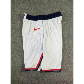 Pantalón Corto Los Angeles Clippers 2025 Blanco Pantalón Corto Los Angeles Clippers 2025 Blanco