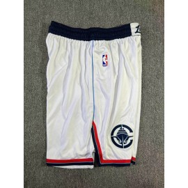 Pantalón Corto Los Angeles Clippers 2025 Blanco Pantalón Corto Los Angeles Clippers 2025 Blanco