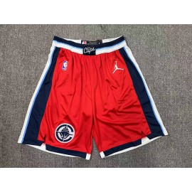 Pantalón Corto Los Angeles Clippers 2025 Statement Edition Rojo