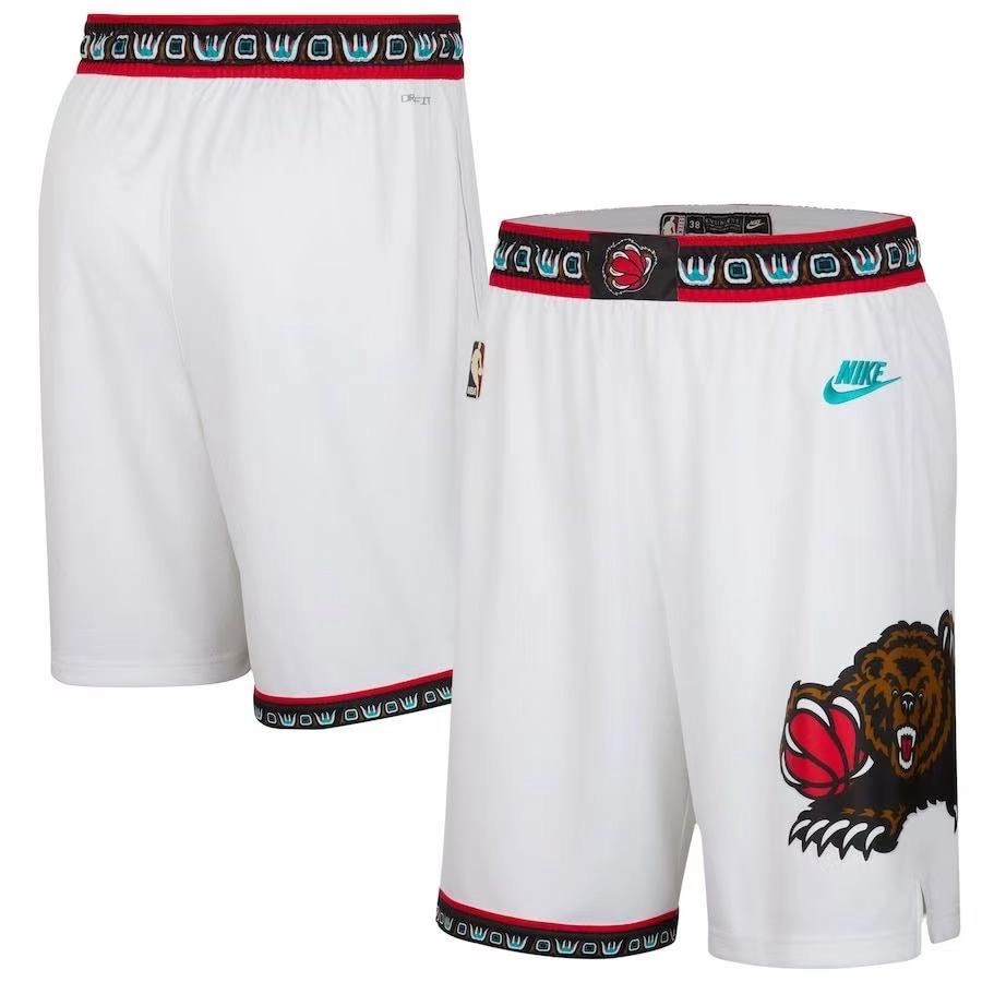 Pantalon Corto Memphis Grizzlies 2025 Blanco