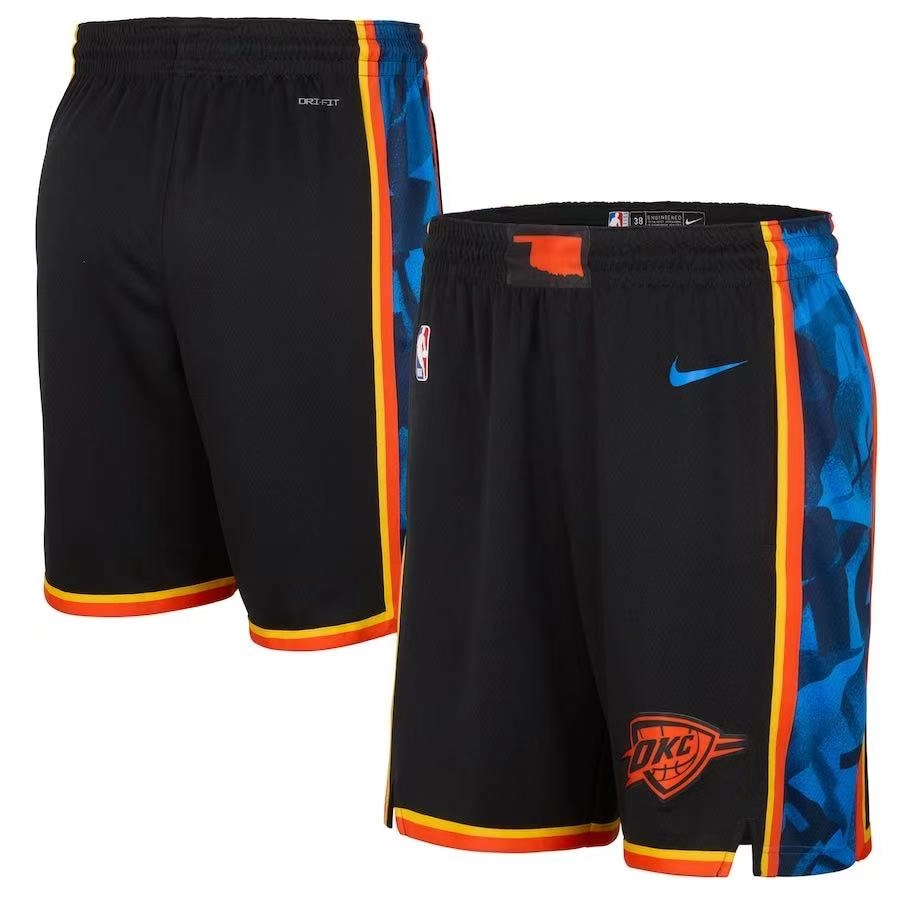 Pantalon Corto Oklahoma City Thunder 2025 City Edition Negro