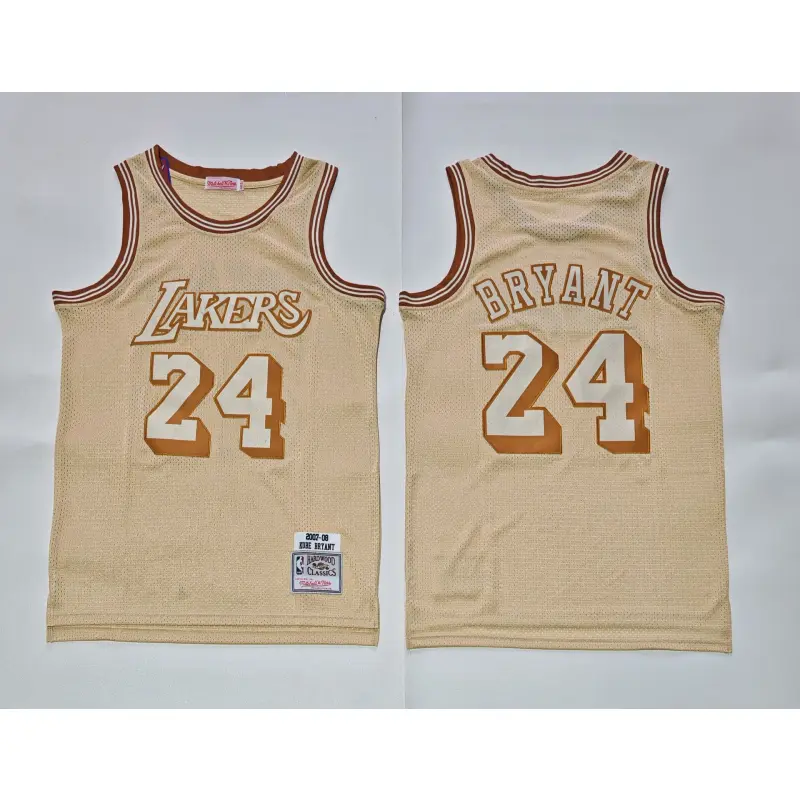 Camiseta Kobe Bryant #24 Los Angeles Lakers Oro Classic Edition
