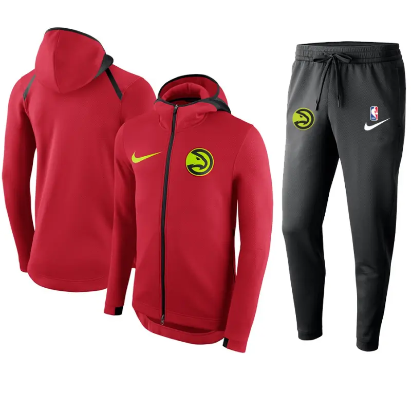 Chandal Atlanta Hawks Con Capucha Rojo