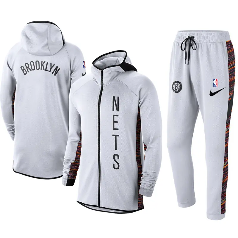 Chandal Brooklyn Nets Con Capucha Blanco