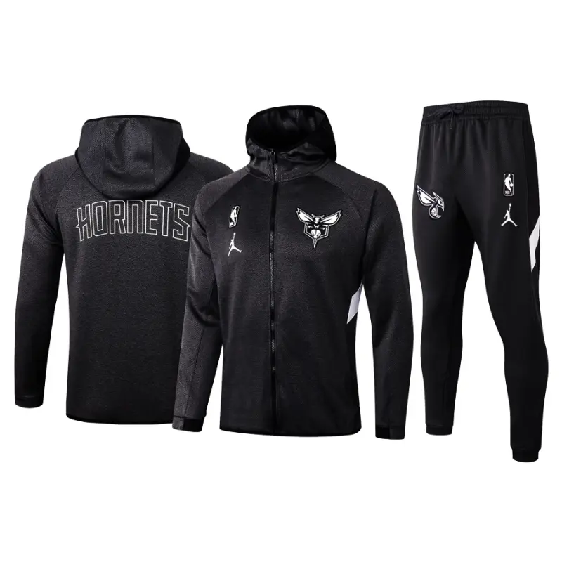 Chandal Charlotte Hornets Con Capucha Negro