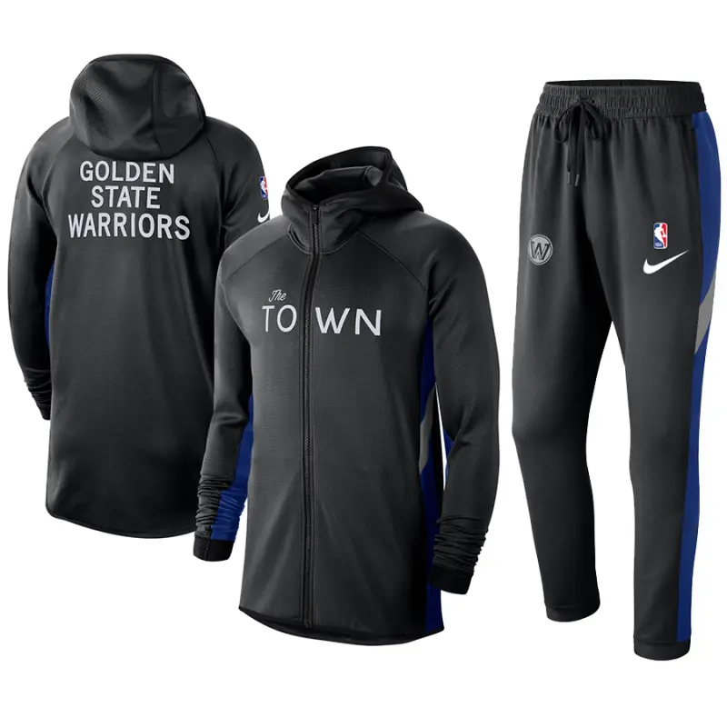 Chandal Negro Con Capucha Golden State Warriors