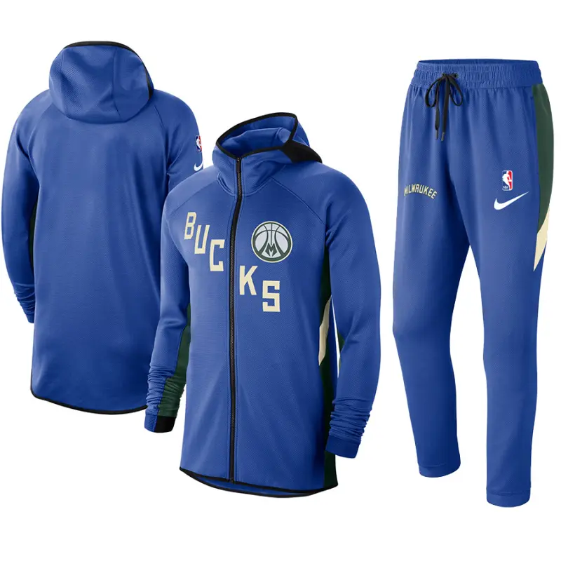 Chandal Milwaukee Bucks Con Capucha Azul
