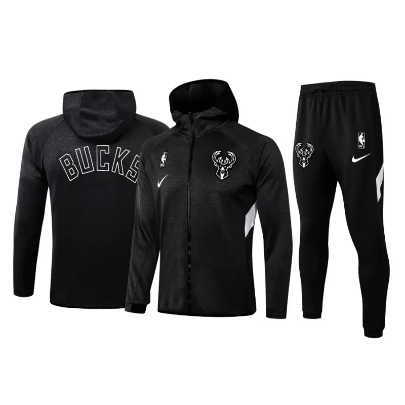 Chandal Milwaukee Bucks Con Capucha Negro