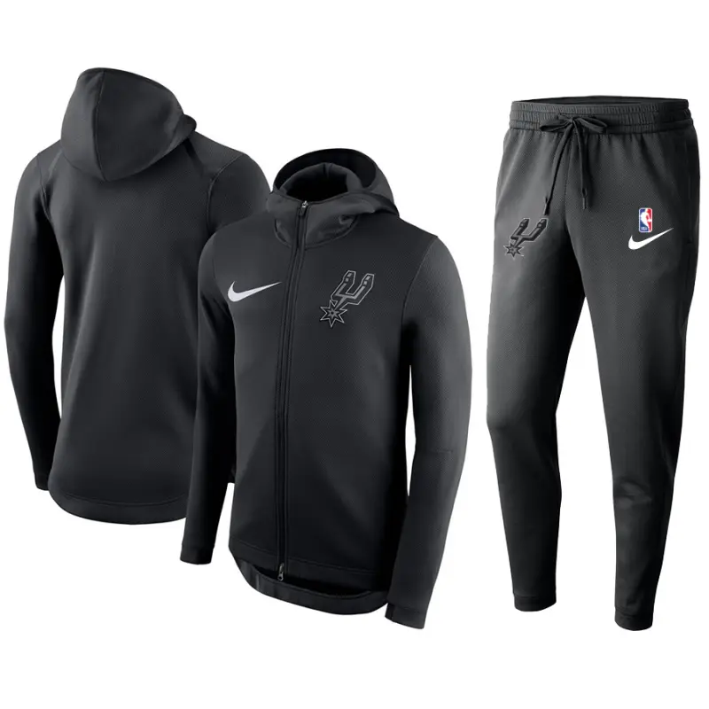 Chandal San Antonio Spurs Con Capucha Negro Chandal San Antonio Spurs Con Capucha Negro