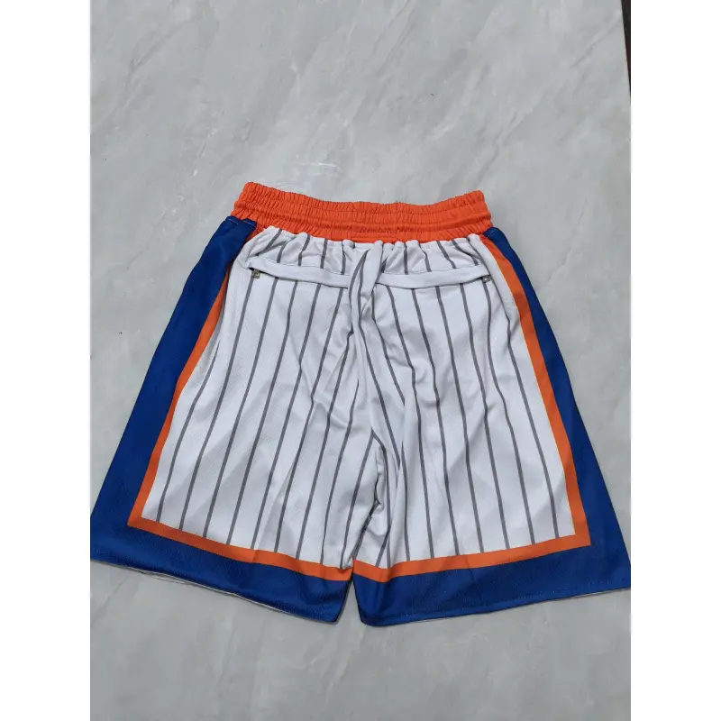 Pantalón Corto De Bolsillo New York Knicks 2025 Blanco Con Rayas City Edition