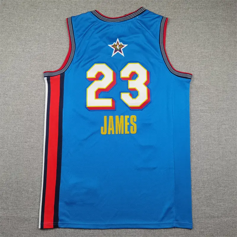 Camiseta LeBron James #23 All Star Azul Claro Camiseta LeBron James #23 All Star Azul Claro