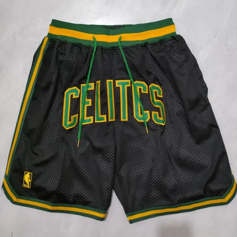 Pantalón Corto De Bolsillo Boston Celtics Negro/Verde