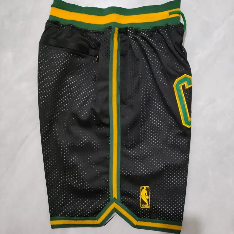 Pantalón Corto De Bolsillo Boston Celtics Negro/Verde Pantalón Corto De Bolsillo Boston Celtics Negro/Verde