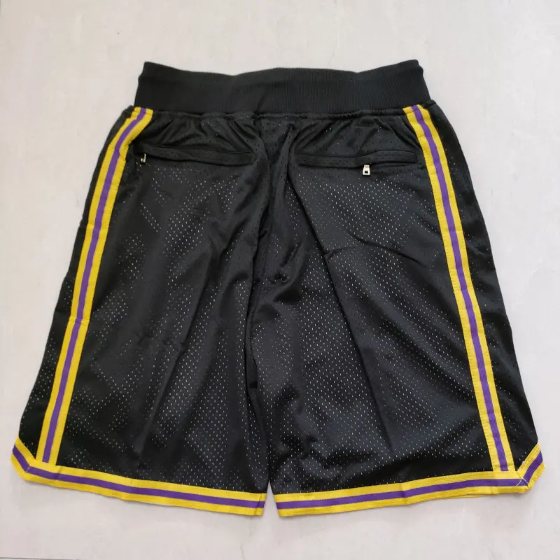 Pantalón Corto de Bolsillo Kobe Bryant #24 Los Angeles Lakers Mamba Negro