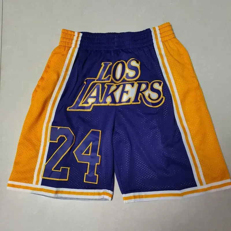 Pantalón Corto De Bolsillo Kobe Bryant #24 Los Angeles Lakers Morado