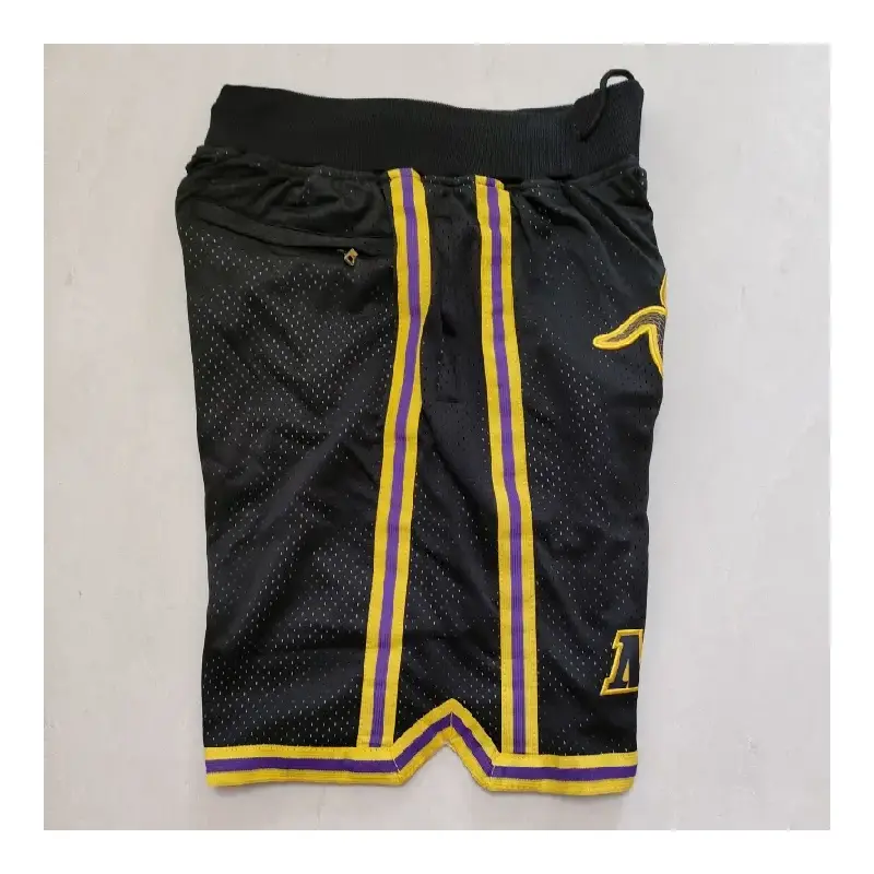 Pantalón Corto de Bolsillo Kobe Bryant #8 Los Angeles Lakers Mamba Negro
