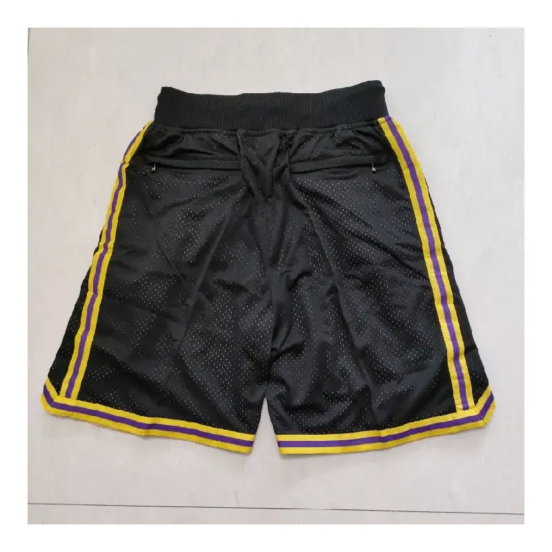 Pantalón Corto de Bolsillo Kobe Bryant #8 Los Angeles Lakers Mamba Negro
