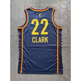 Camiseta Caitlin Clark 22 Indiana Fever Azul Oscuro