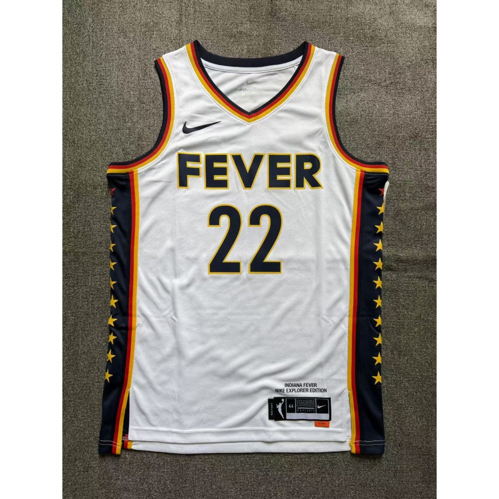 Camiseta Caitlin Clark 22 Indiana Fever Blanco