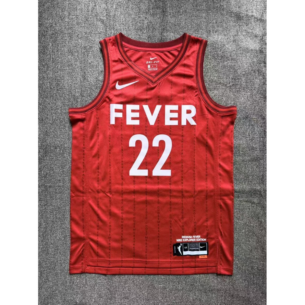 Camiseta Caitlin Clark 22 Indiana Fever Rojo