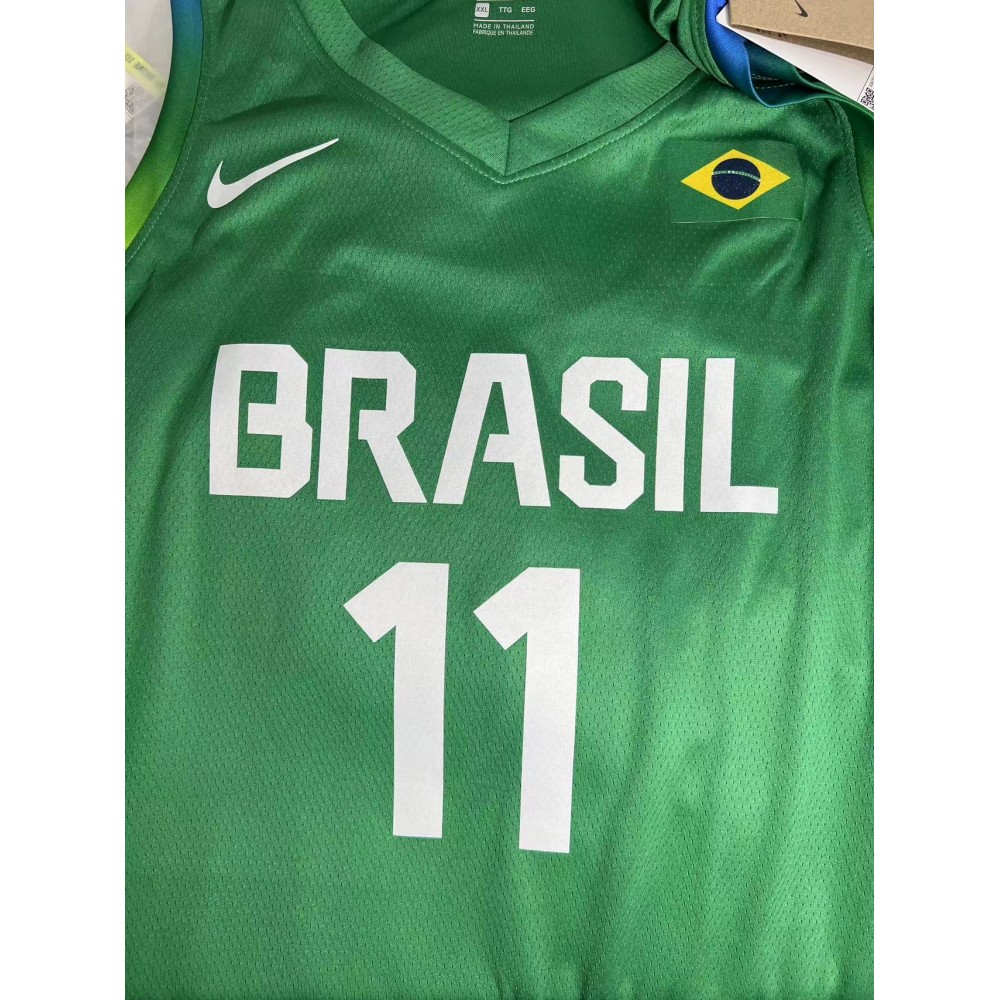 Camiseta Gui Santos #11 Brasil 2024 Edición Olímpica París Verde Camiseta Gui Santos #11 Brasil 2024 Edición Olímpica París Verde