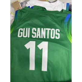 Camiseta Gui Santos #11 Brasil 2024 Edición Olímpica París Verde Camiseta Gui Santos #11 Brasil 2024 Edición Olímpica París Verde