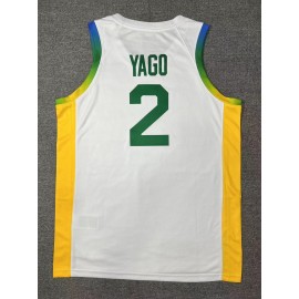 Camiseta Yago Santos #2 Brasil 2024 Edición Olímpica París Blanco Camiseta Yago Santos #2 Brasil 2024 Edición Olímpica París Blanco