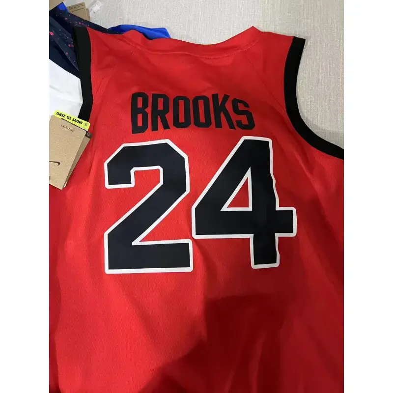 Camiseta Dillon Brooks #24 Canada 2024 Edición Olímpica París Rojo