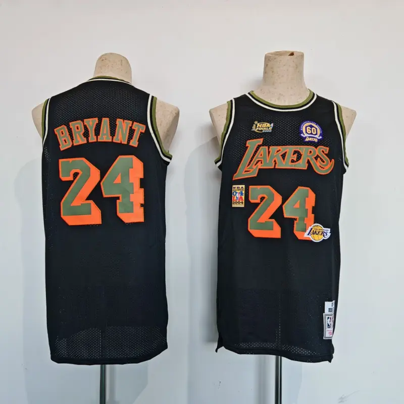 Camiseta  Kobe Bryant #24 Los Angeles Lakers Flight Edition Negro