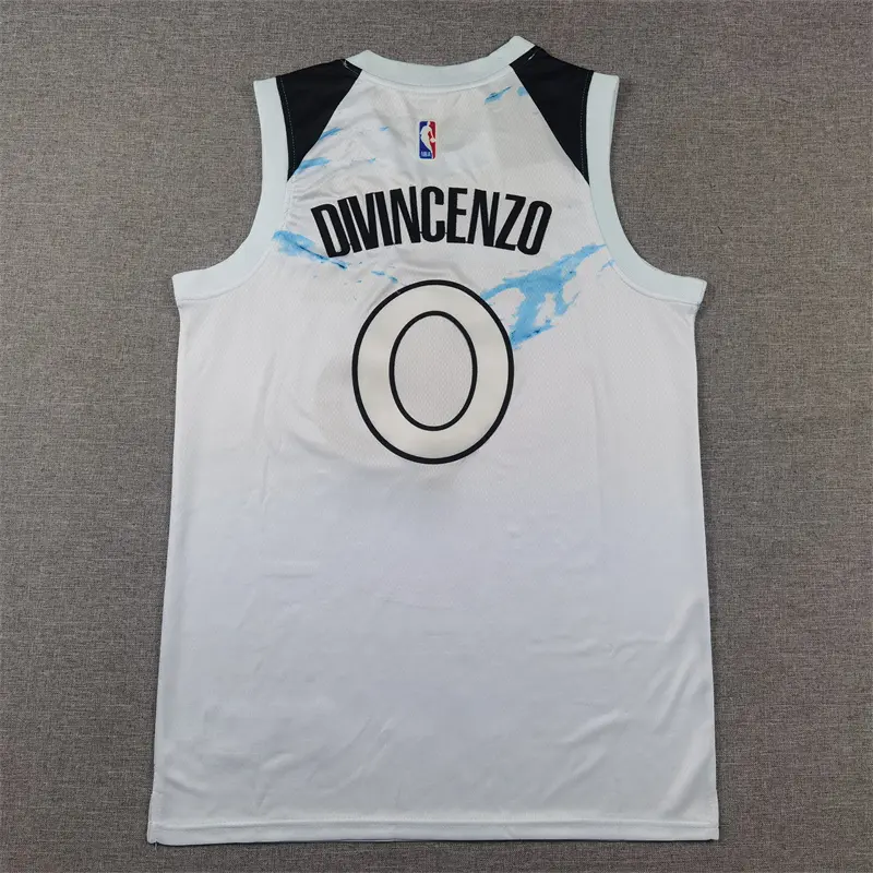 Camiseta Donte Divincenzo #0 Minnesota Timberwolves 2025 City Edition Blanco Camiseta Donte Divincenzo #0 Minnesota Timberwolves 2025 City Edition Blanco