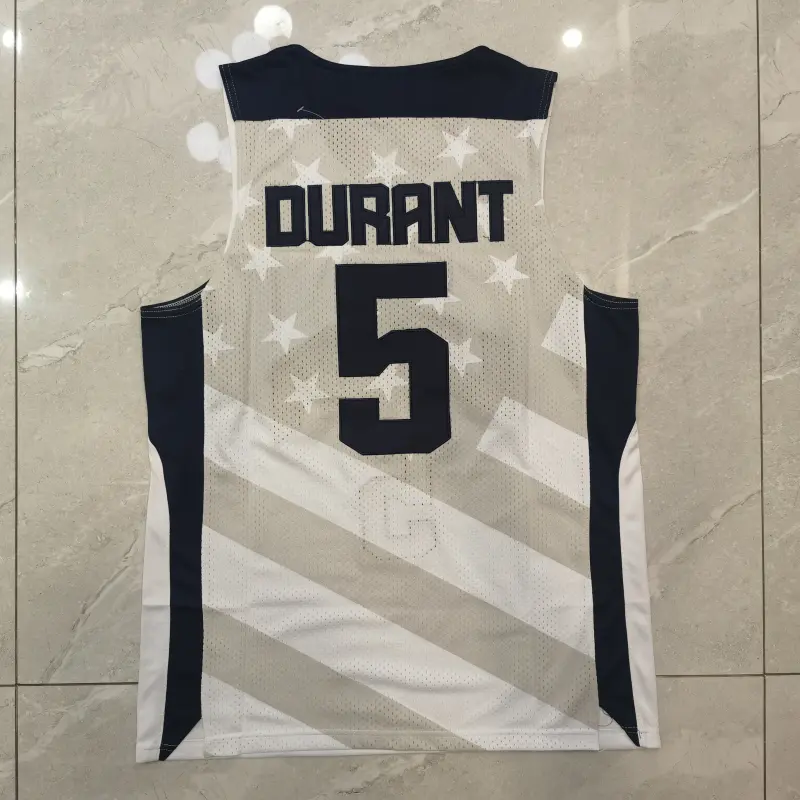 Camiseta Kevin Durant #5 Dream Team Blanco Camiseta Kevin Durant #5 Dream Team Blanco