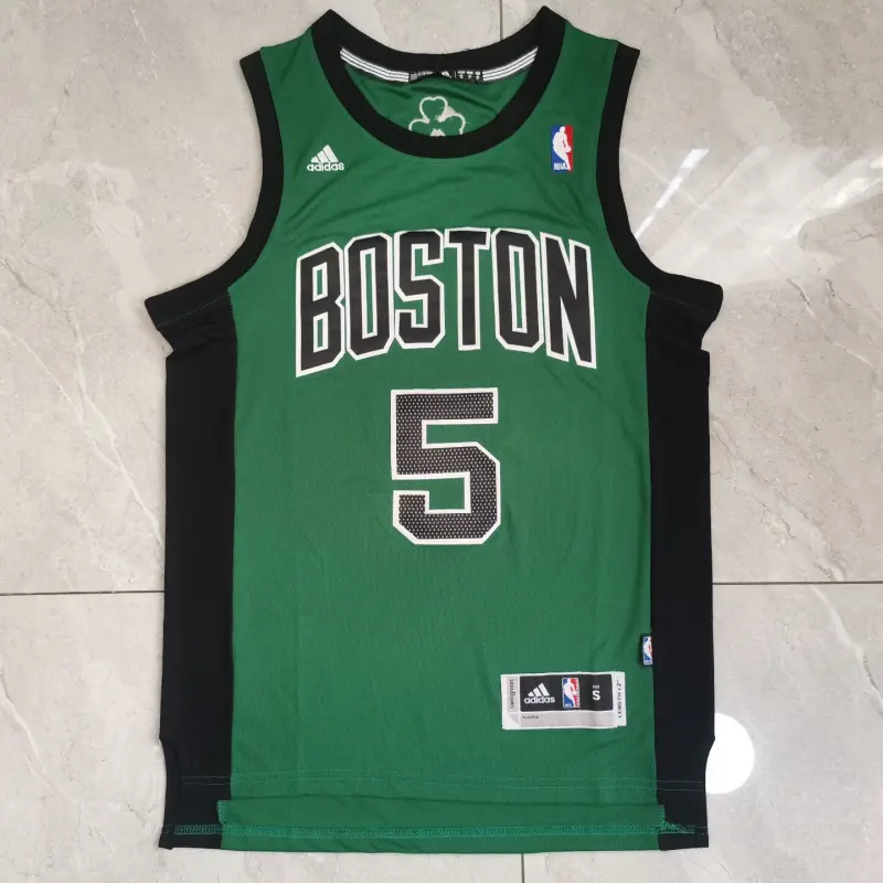 Camiseta Kevin Garnett #5 Boston Celtics Negro/Verde Camiseta Kevin Garnett #5 Boston Celtics Negro/Verde