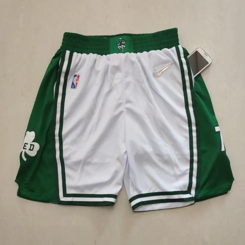 Pantalón Corto De Bolsillo Boston Celtics  Blanco Edición 75 Aniversario 