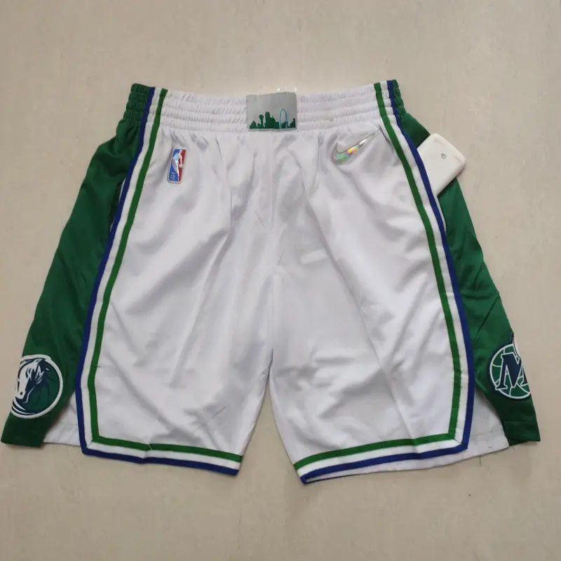 Pantalón Corto De Bolsillo Dallas Mavericks Edición 75 Aniversario Blanco