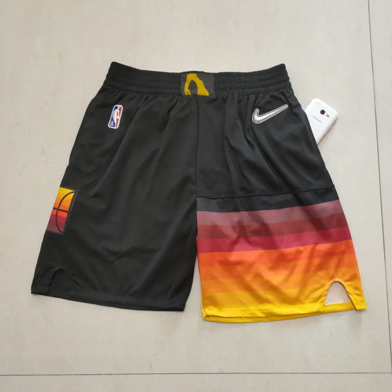 Pantalón Corto De Bolsillo Utah Jazz Edición 75 Aniversario Negro